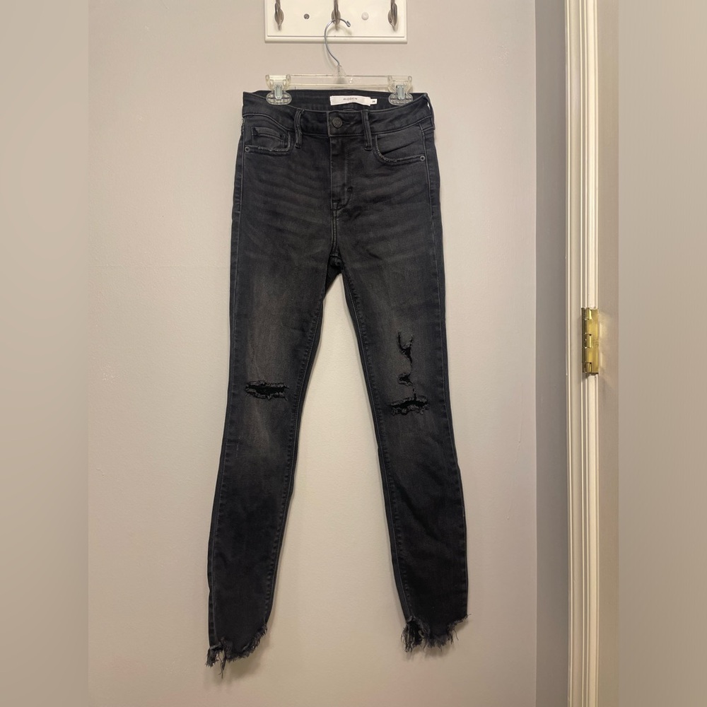 Black Distressed Skinny Jeans